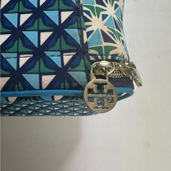 Tory Burch Blue Geometric Pattern Lunchbox - Picture 8 of 8